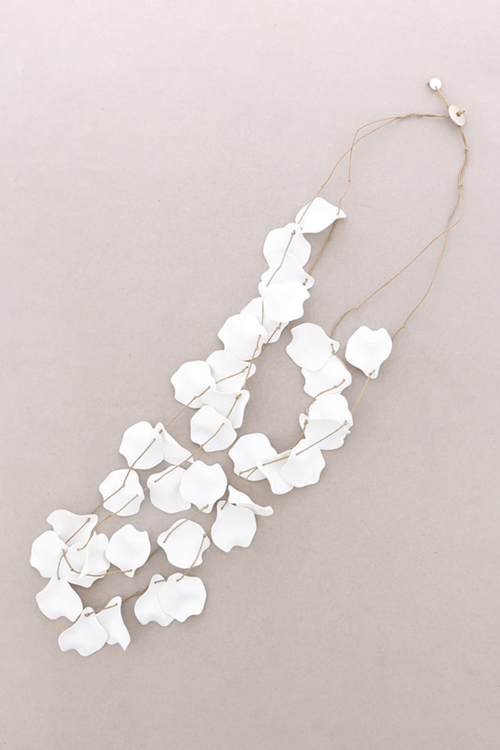 Double Strand Resin Petal Necklace