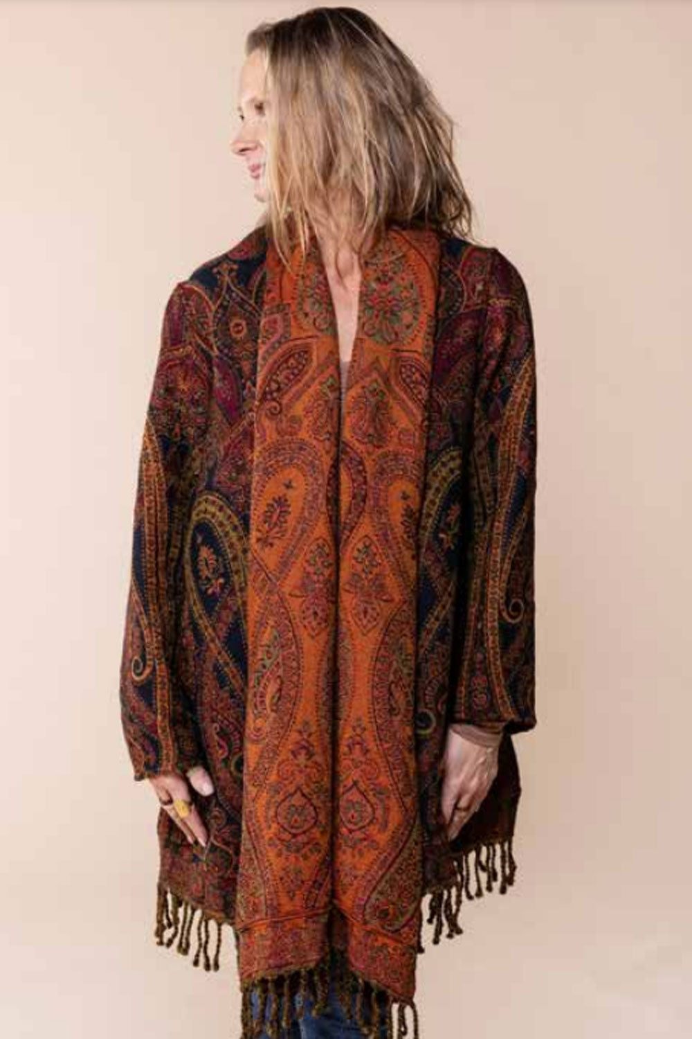 Nila Rubia Sula Jacket Paisley Orange