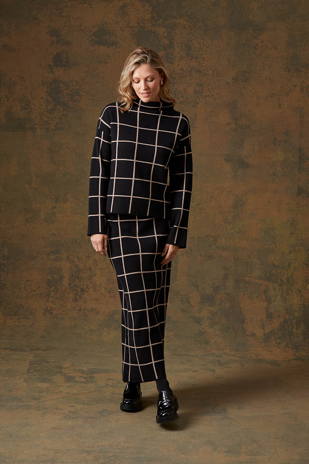 Jacquard Check 2587 Sweater