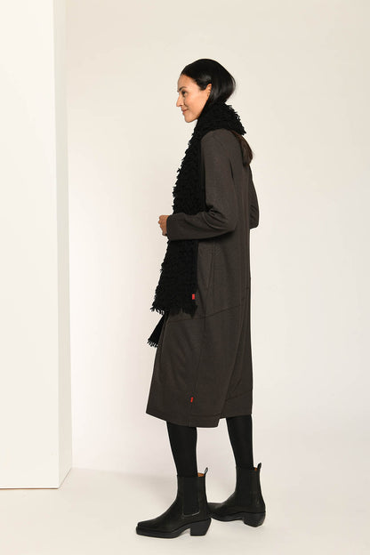 Diagonal Seam 9557 Cowl Dress