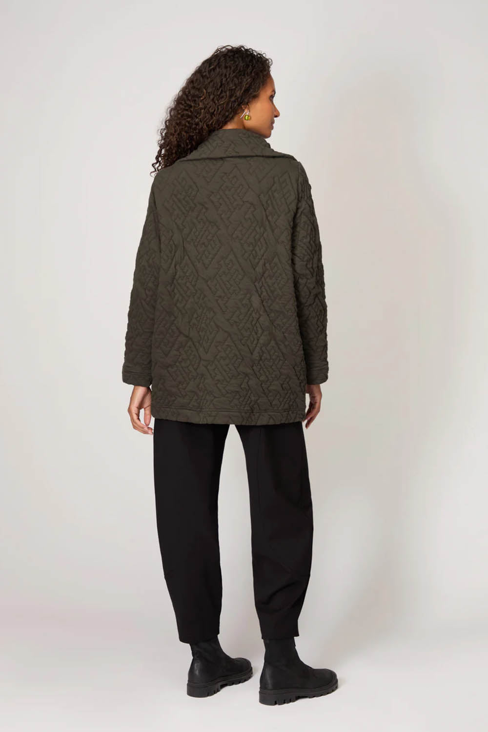 Geo Abstract Quilted Jacket