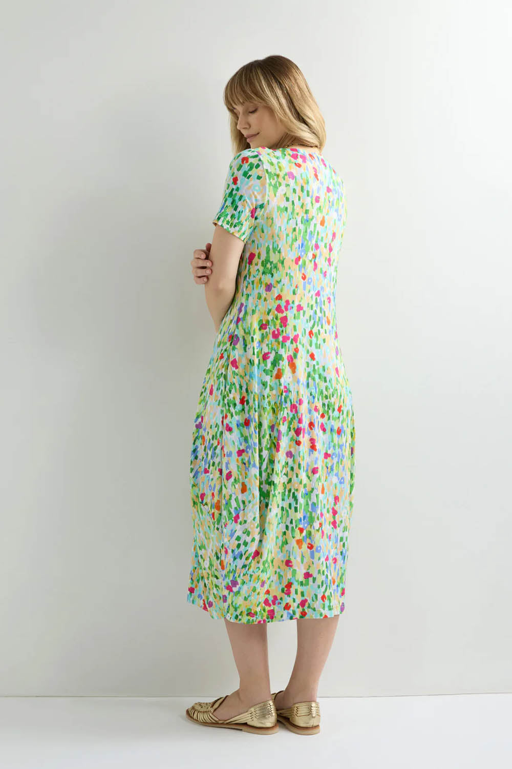 Impressionist Garden Jersey Dress
