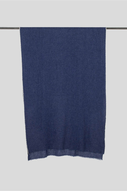 Cashmere Blend Contrast Stitch Scarf