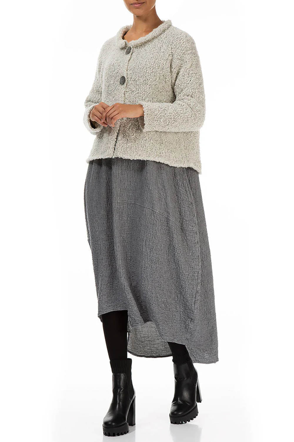 Melange Alpaca 6668 Cardigan