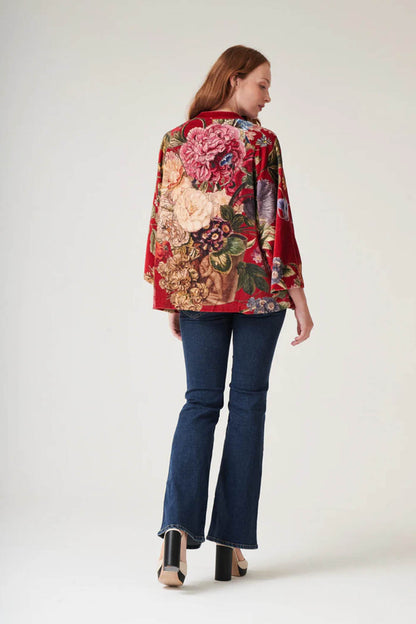 Primula Berry Velvet Jacket