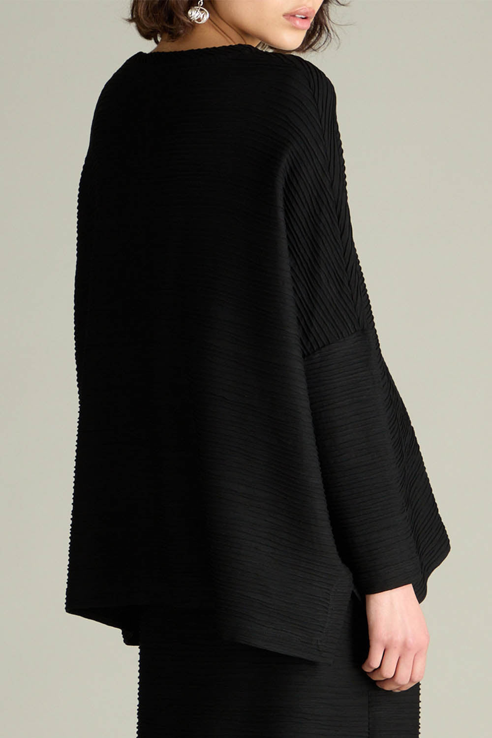 Textured Wave Jersey Boxy Top