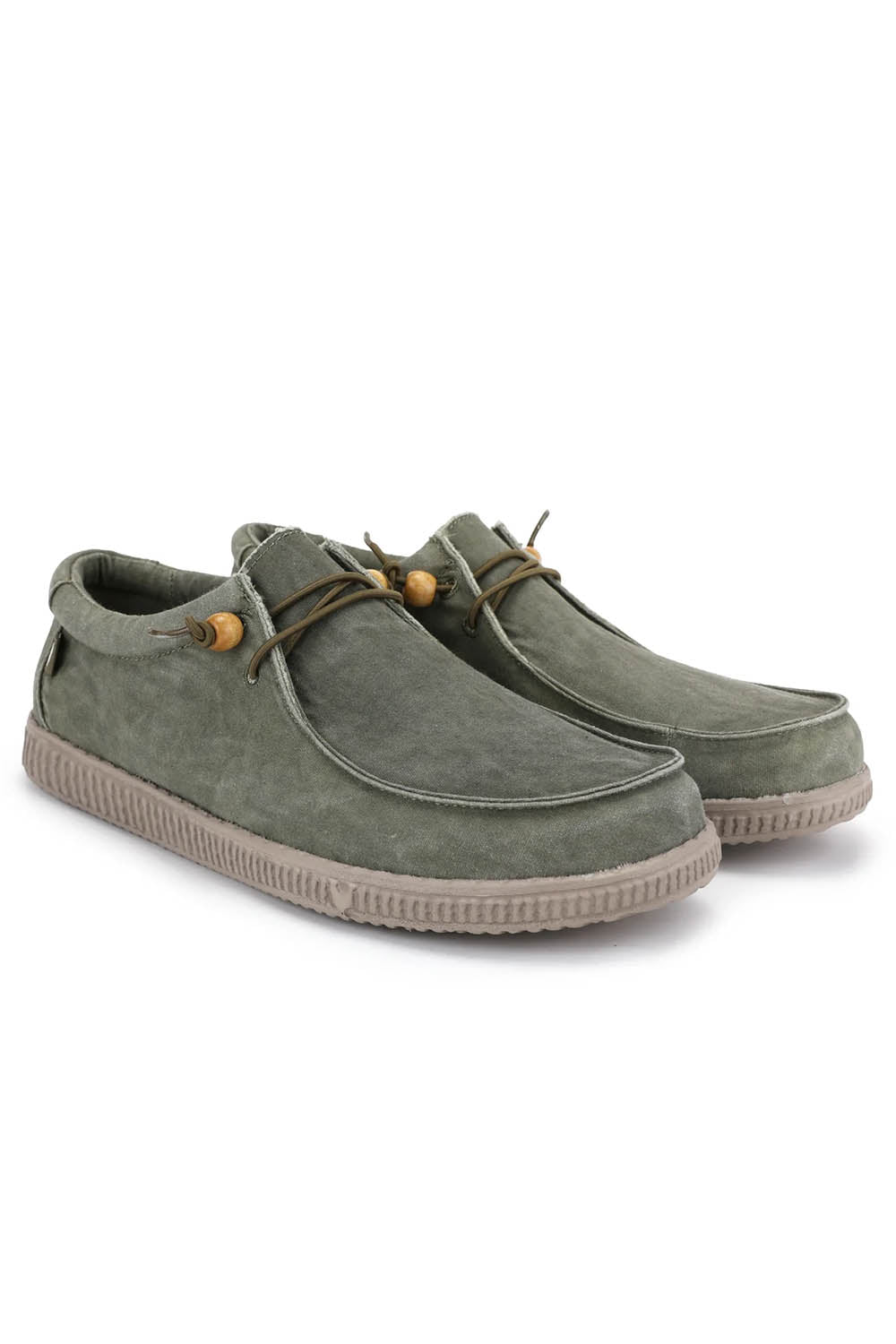 Walk in Pitas Wallabi Washed Shoes Khaki