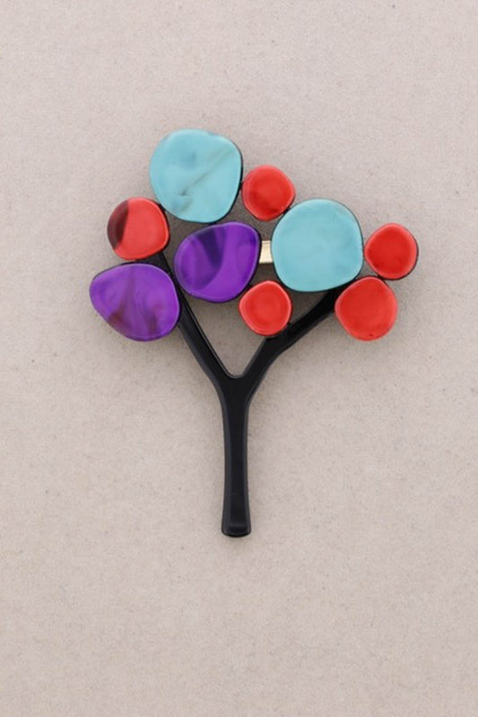 Round Tree Brooch