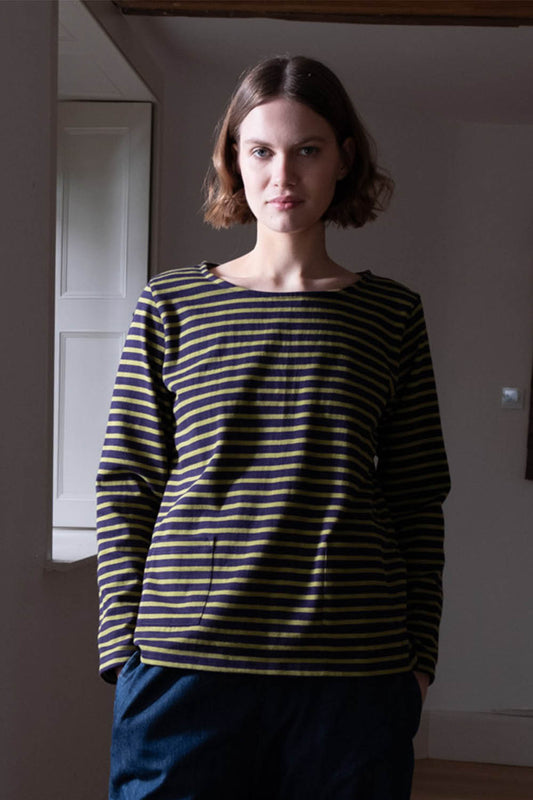 Navy Stripe Sailor Tee