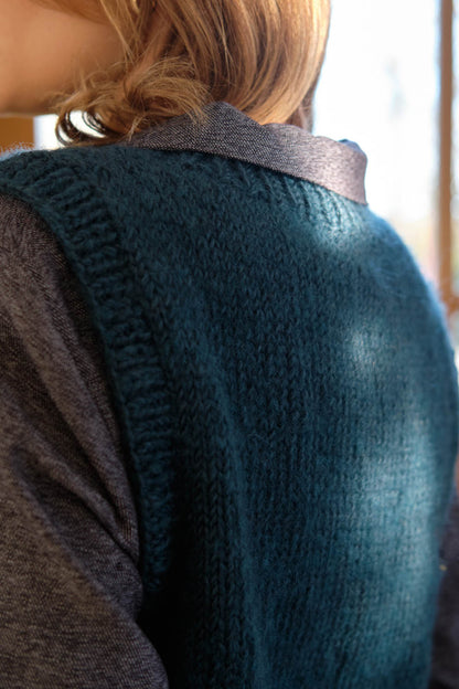 Hand Knitted Heather Vest