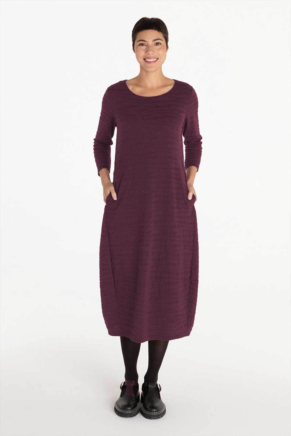 Textured Char Dress