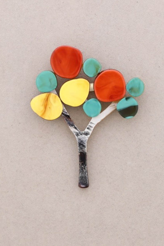 Round Tree Brooch