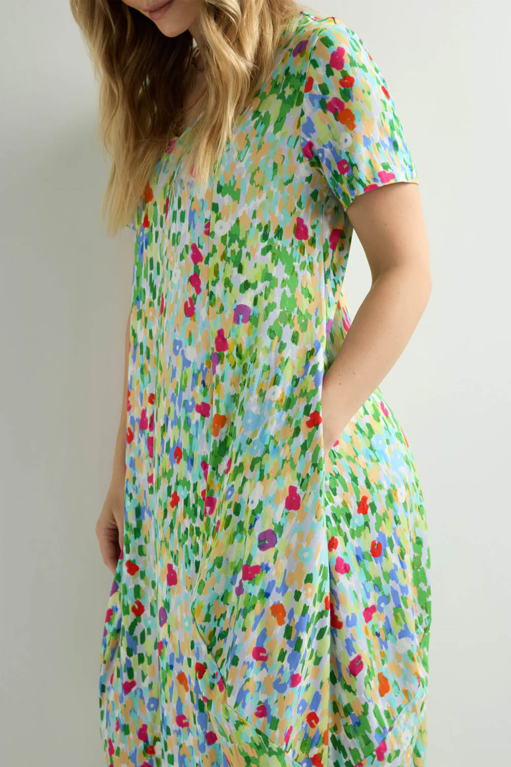 Impressionist Garden Jersey Dress