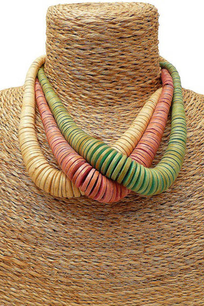 Coconut Disc Necklace