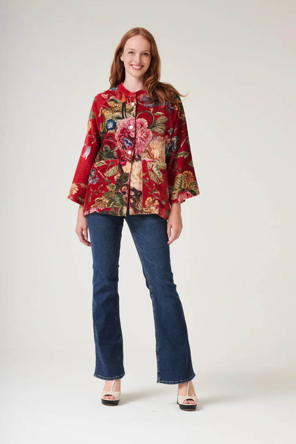 Primula Berry Velvet Jacket