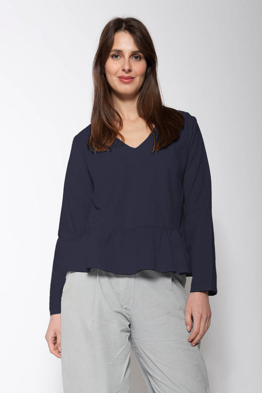 Needlecord Frill Hem Top