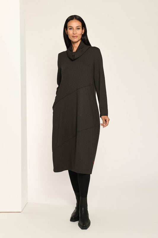 Diagonal Seam 9557 Cowl Dress