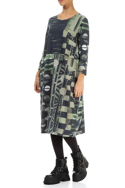 Jersey 3/4 Sleeve 91633 Dress
