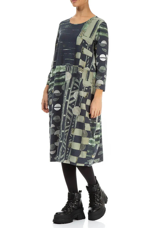 Jersey 3/4 Sleeve 91633 Dress