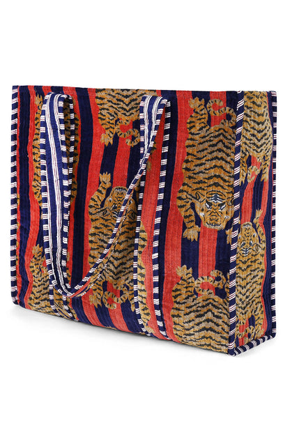 Velvet Tibetan Tiger Tote