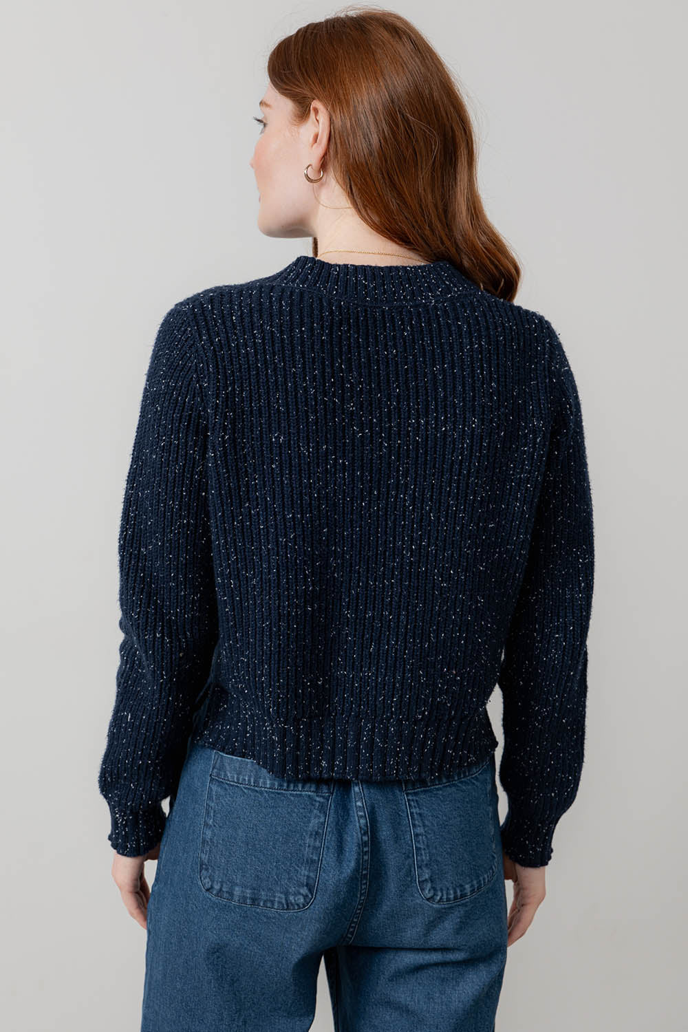 June Rib Fleck Knit Cardigan