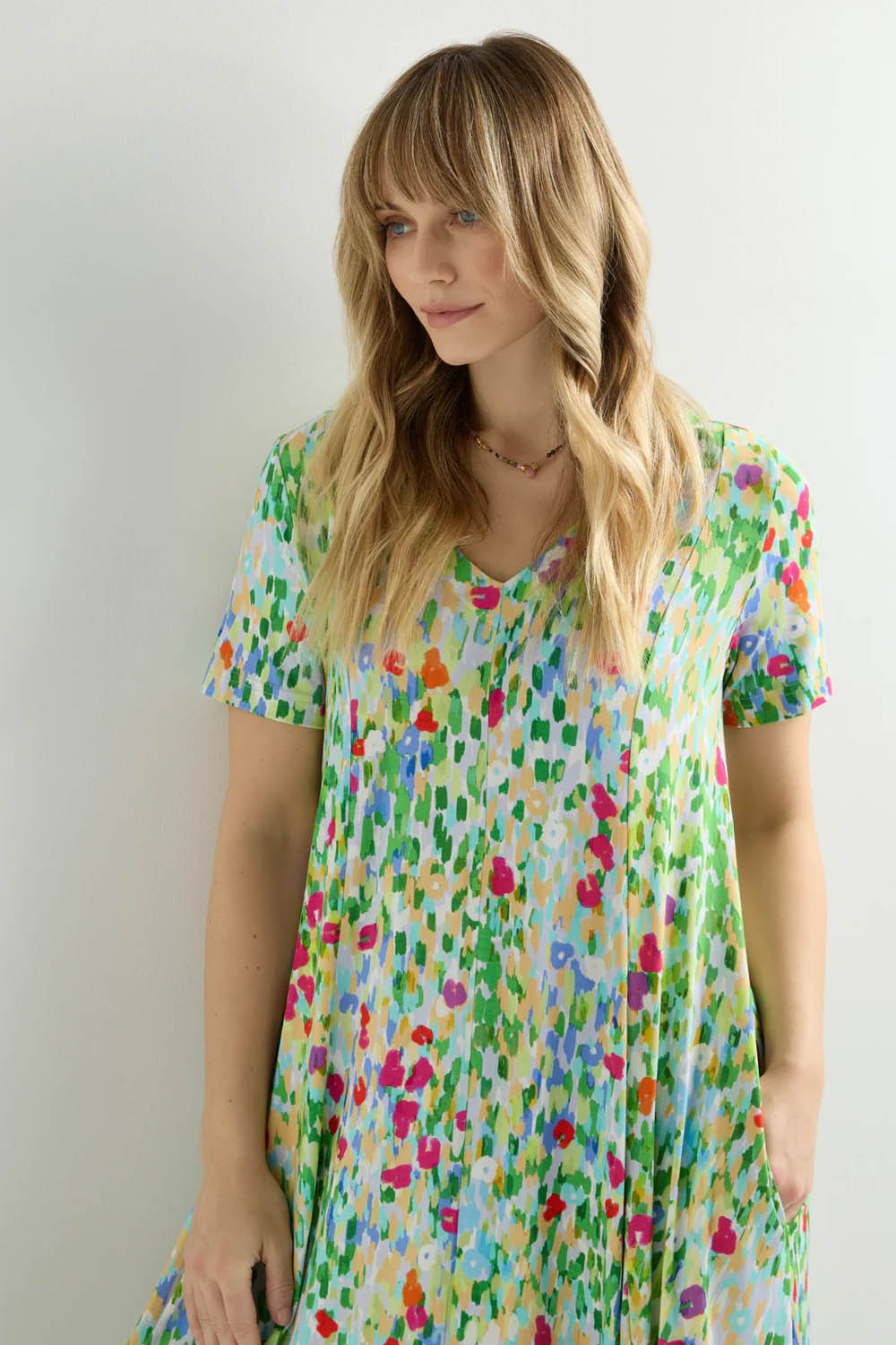 Impressionist Garden Jersey Dress