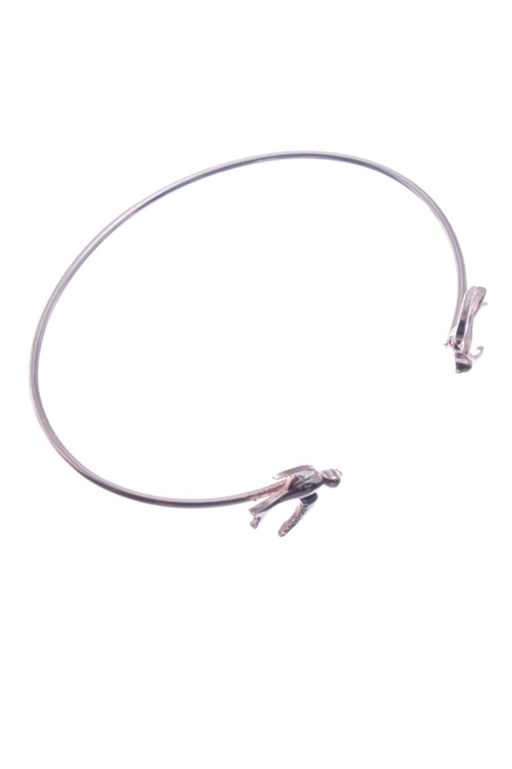 Jess & Lou Open Swallow Bangle Rose Gold