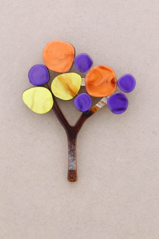 Round Tree Brooch