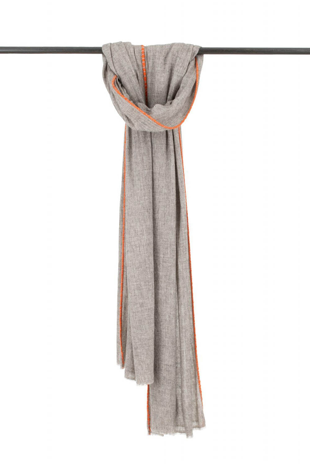 Cashmere Contrast Stitch Scarf