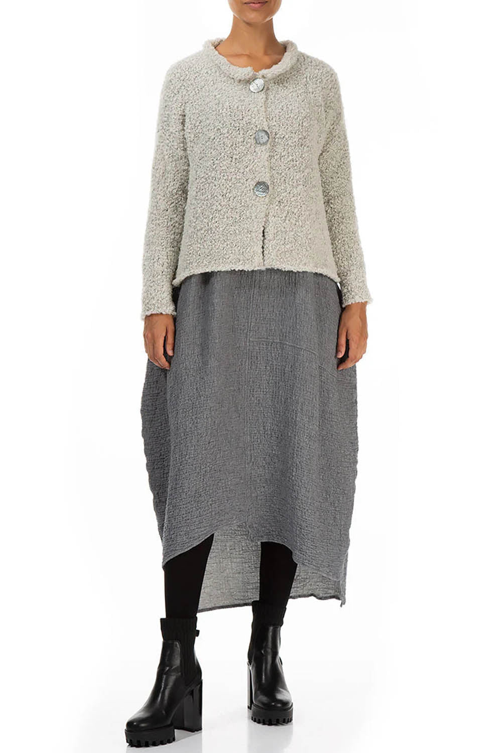 Melange Alpaca 6668 Cardigan