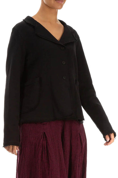 French Terry Cotton 71268 Collared Jacket