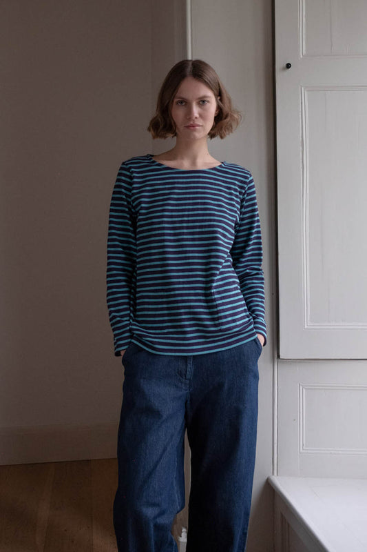 Navy Stripe Sailor Tee