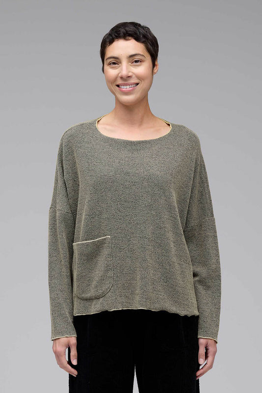 Marled Pocket Pullover