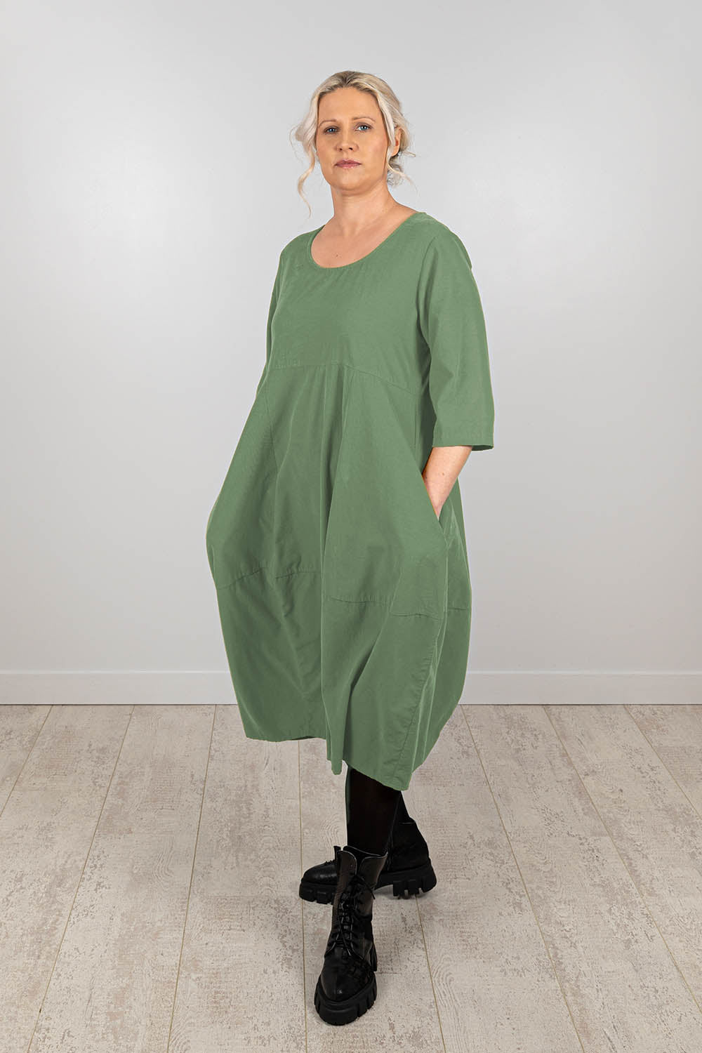 Organic Pin Cord Bubble Dress
