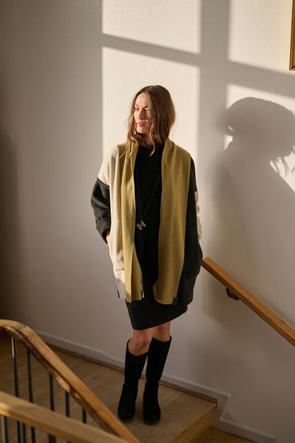 Fleece Patch Cardigan