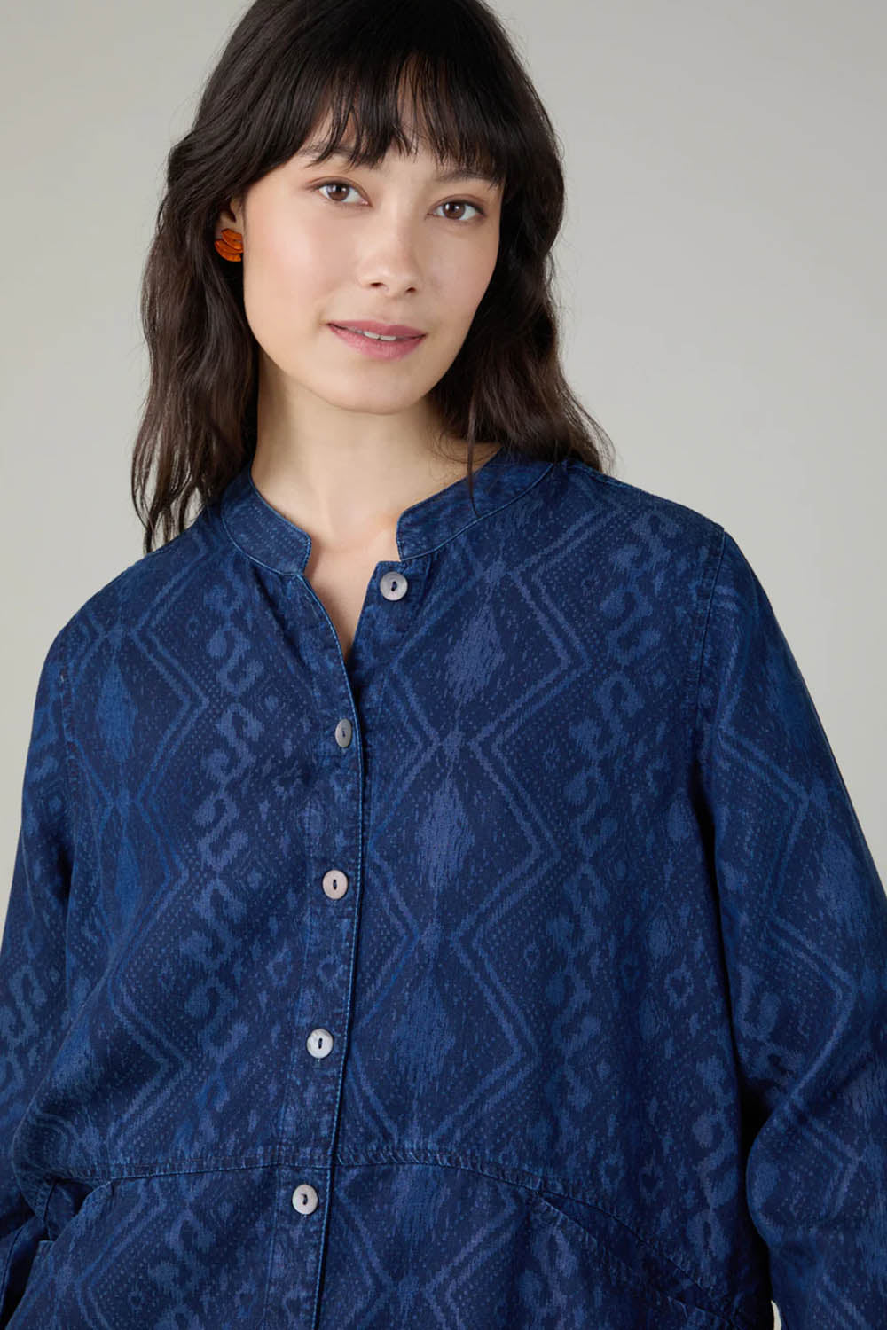 Diamond Patchwork Print Shirt