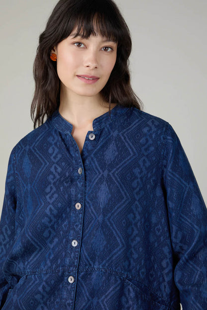 Diamond Patchwork Print Shirt