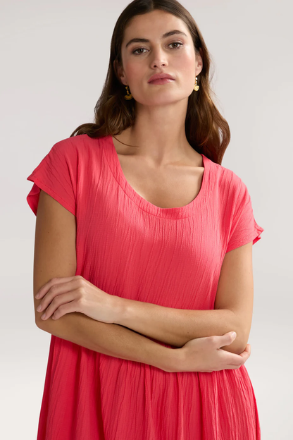 Crinkle Viscose Bubble Dress