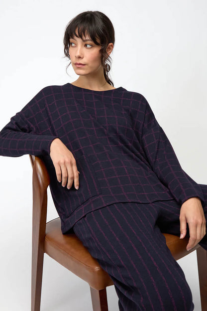 Small Broken Stripe Bubble Top