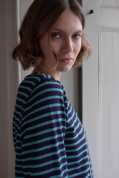Navy Stripe Sailor Tee