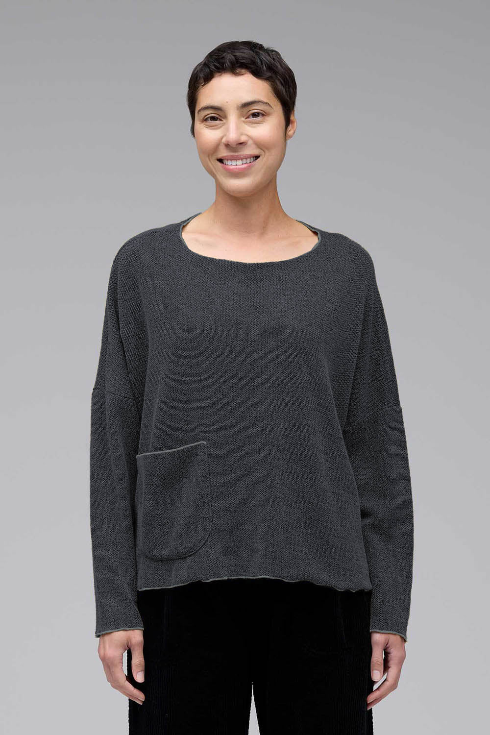 Marled Pocket Pullover