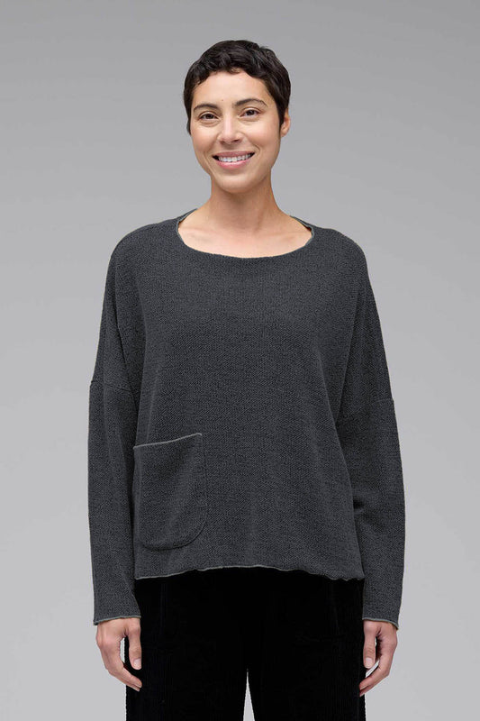 Marled Pocket Pullover
