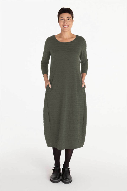 Textured Char Dress