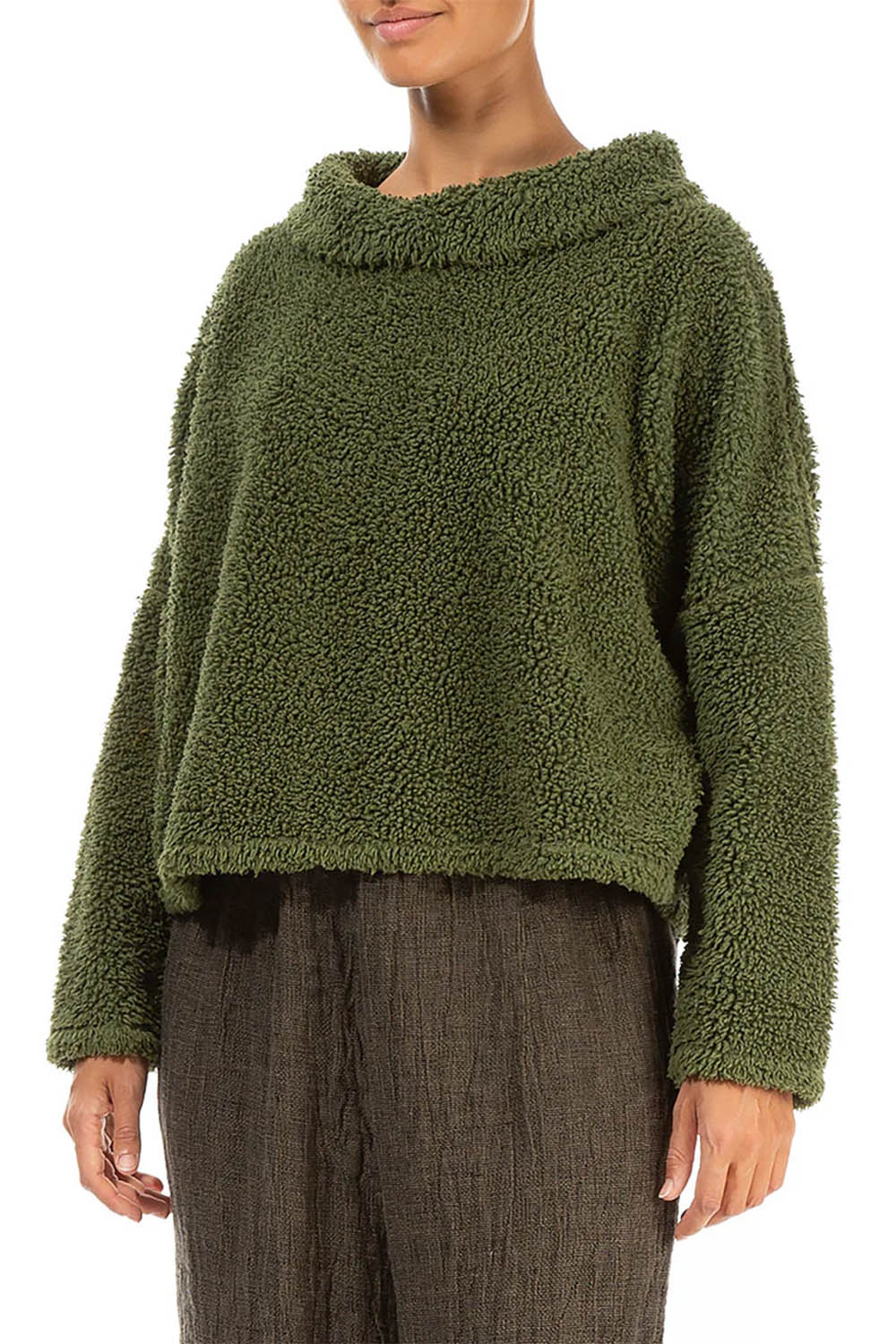 Teddy Fleece Funnel Neck 52602 Top