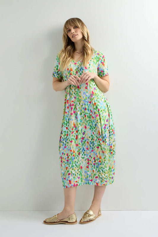 Impressionist Garden Jersey Dress