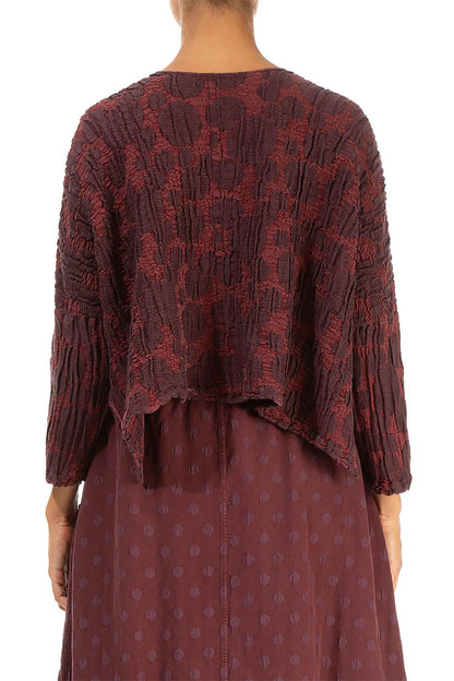 Bubble Crinkled Silk Loose 7658 Jacket