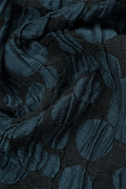 Bubble Crinkled Silk Loose 7658 Jacket