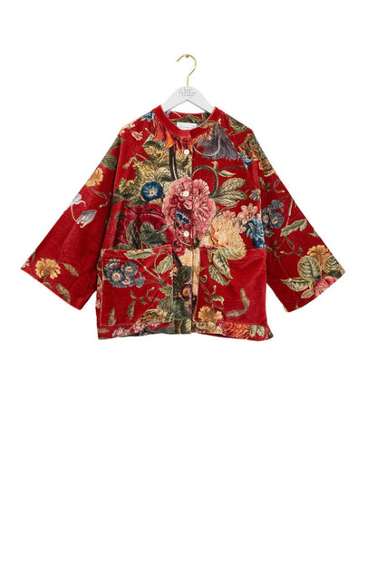 Primula Berry Velvet Jacket