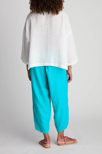 Linen Tulip Hem Bubble Trousers