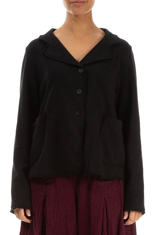 French Terry Cotton 71268 Collared Jacket